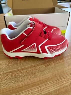 Kids Red Athletic Works Baseball Cleats